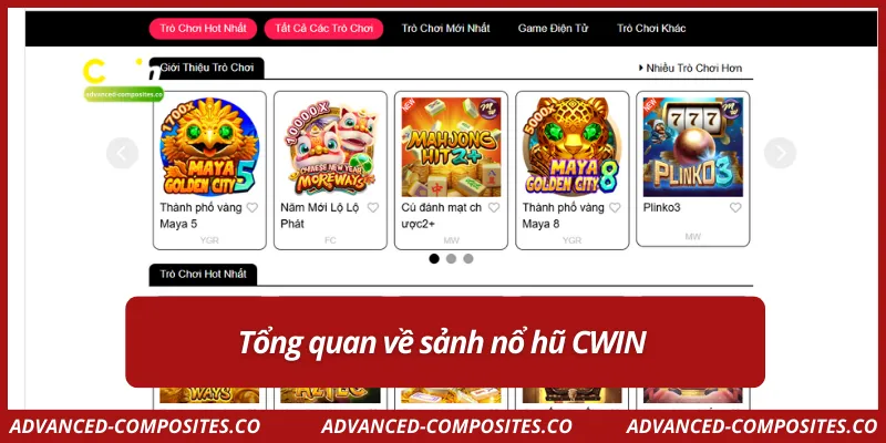 Tổng quan về sảnh nổ hũ CWIN